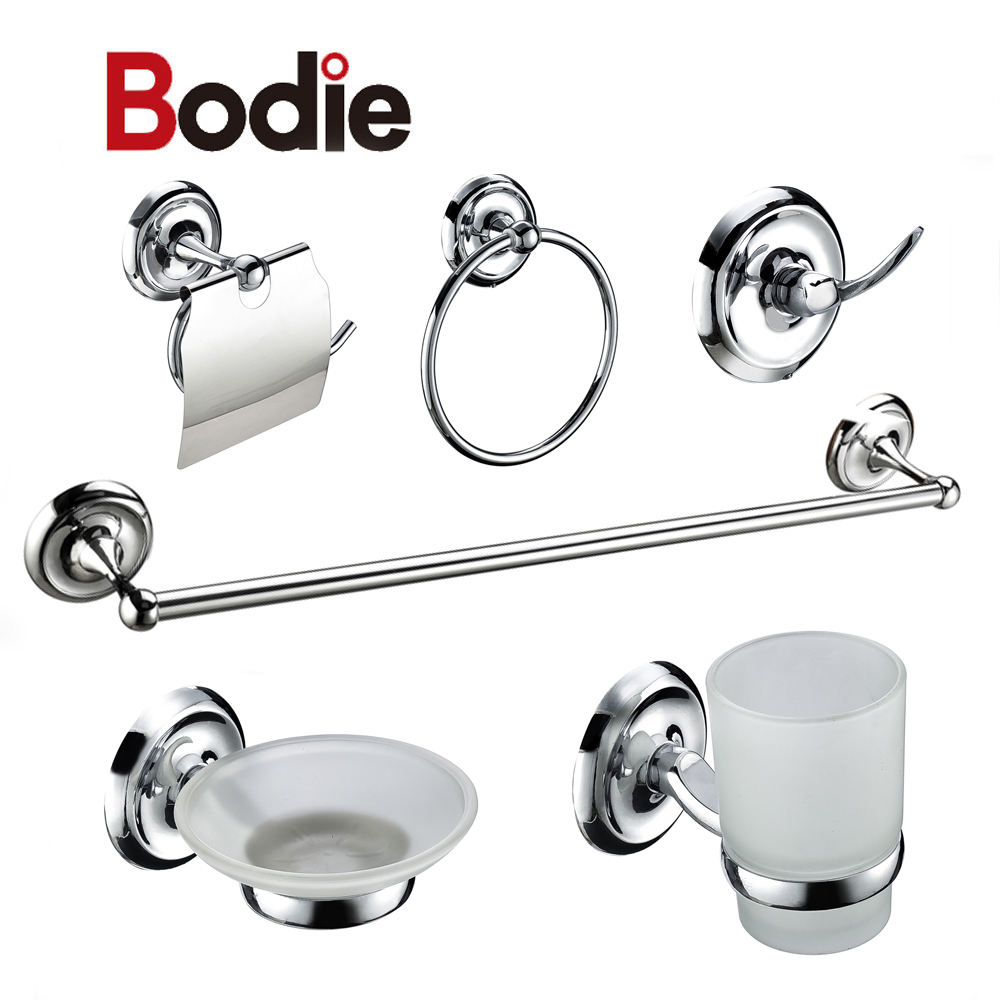 factory Outlets for Single Bathroom Towel Bar - Zinc accessories bathroom chrome bathroom accessories set for bathroom 11400 – Bodi