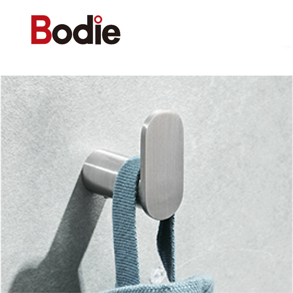 2021 New Style Double Towel Robe Hook - Modern bathroom vanity family use chrome finishing Stainless Steel 304 single robe coat hook 16008 – Bodi