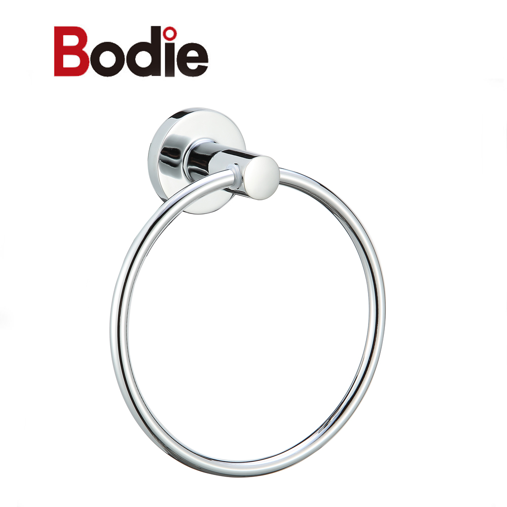 Reasonable price Towel Ring Price - Hot Selling Modern Design Bathroom  Engineered Towel holder Zinc Towel Ring 14107 – Bodi