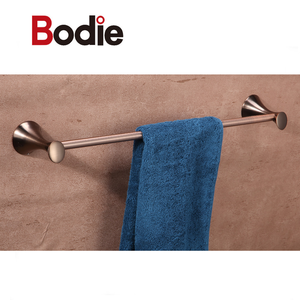 Newly Arrival Chrome Towel Bar - Bathroom Accessories Single Round Towel Rail Zinc Chrome Towel Bar For Bathroom 12911 – Bodi