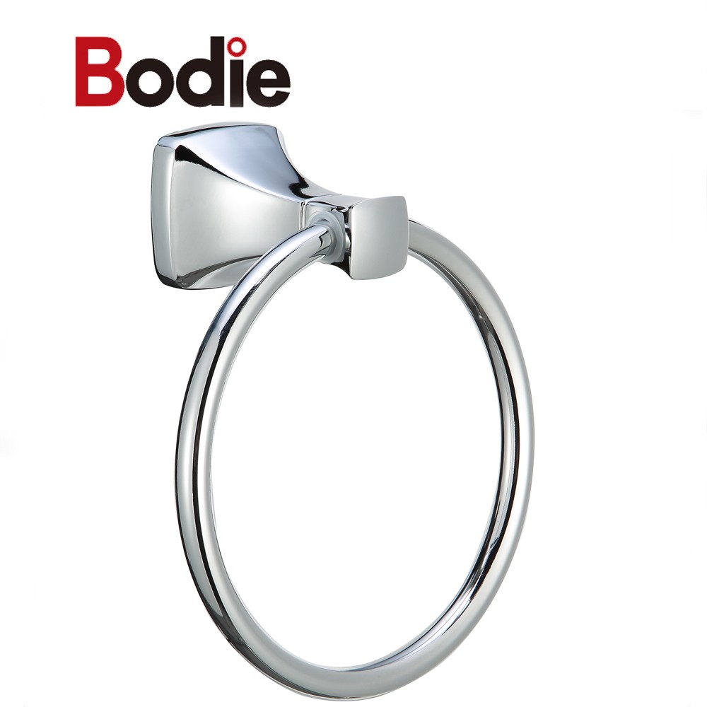 Reasonable price Towel Ring Price - Zinc Chrome Towel Holder Toilet Wall Mounted Towel Ring Holder for Bathroom17307 – Bodi