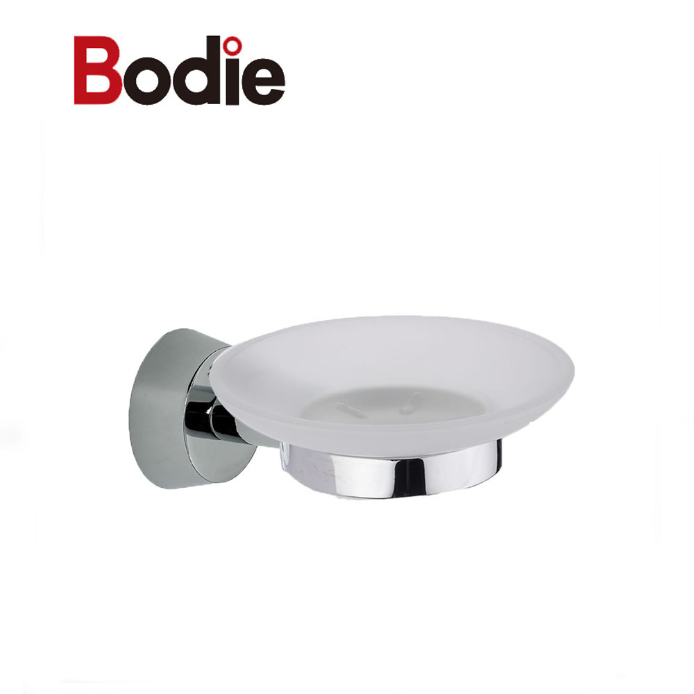 New Arrival China Accessories For Bathroom – High End Wholesale Modern Design Zinc Bathroom accessories set Brush Nickel Soap Dish Holder 1604 – Bodi