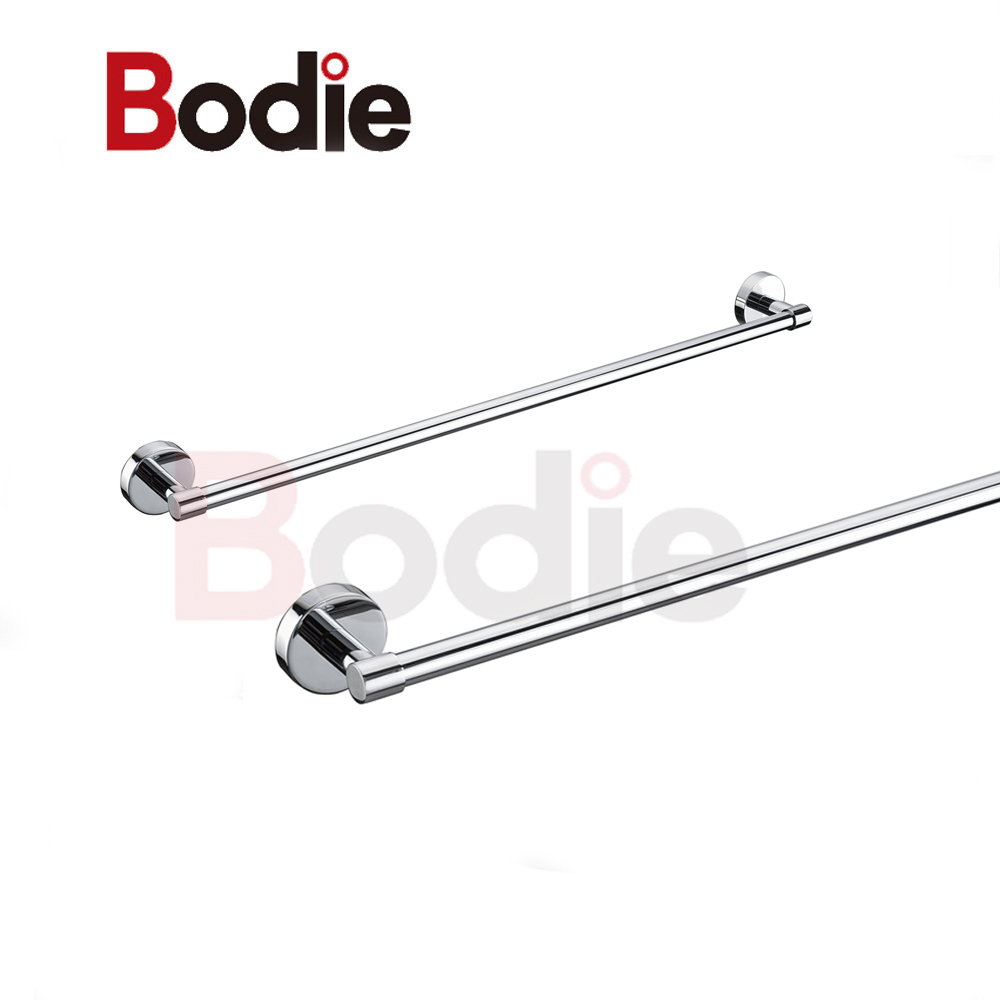 China Manufacturer for Brass Single Towel Bar - Bathroom Accessories Single Round Towel Rail Zinc Chrome Towel Bar For Bathroom21611 – Bodi