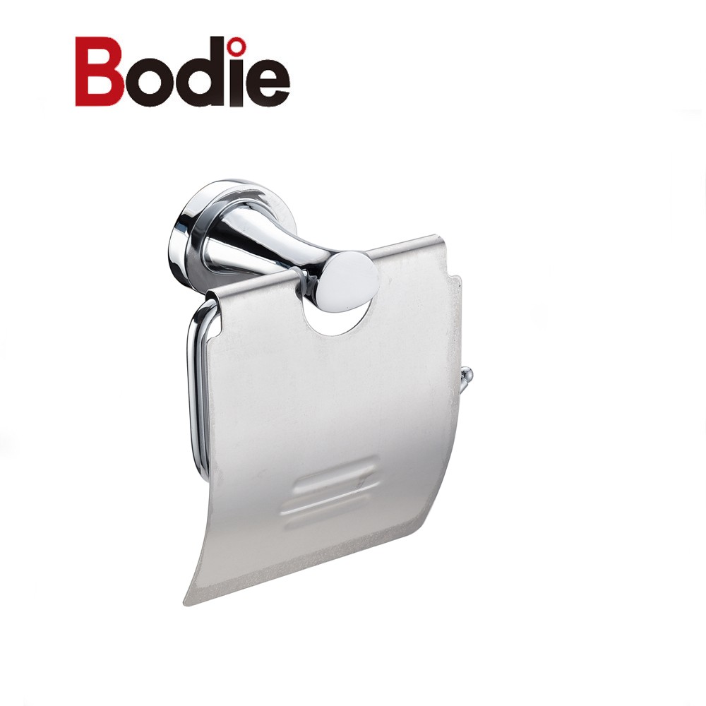 professional factory for Brass Toilet Paper Holder - Wenzhou Factory Chrome Bathroom Accessories Zinc Paper Holder For Hotel Style16306 – Bodi