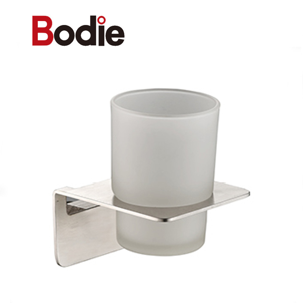 Manufacturing Companies for Chrome Tumbler Holder - Single Tumbler Holder Simple  Bathroom Toilet Kitchen Use Wall mounted Cup Holder 14801 – Bodi