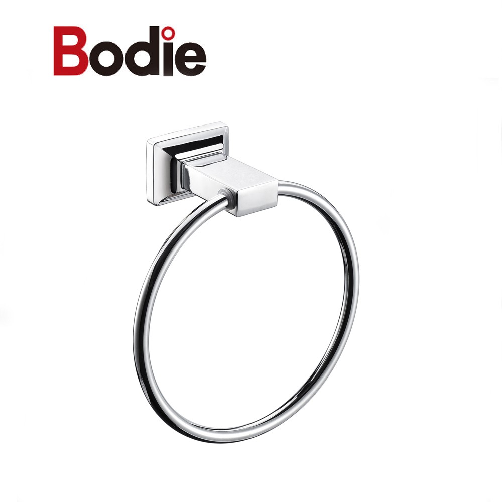 New Arrival China Accessories For Bathroom – Bathroom Accessories Modern Design Bathroom  Engineered Towel holder Zinc Towel Ring 16207 – Bodi