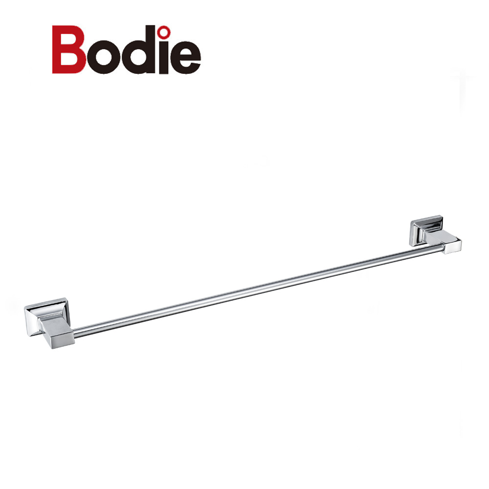 Fixed Competitive Price Bar Towel Holder - Wall Mounted 60cm Single Towel Rail Hotel Zinc Chrome Finished New design Towel Bar for bathroom16211 – Bodi