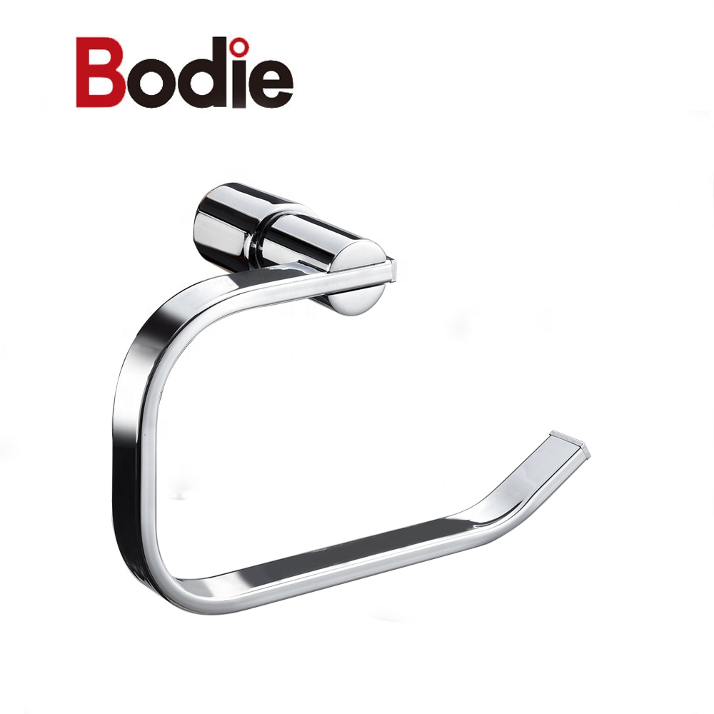 China Cheap price Toilet Paper Holder Stainless Steel - Zinc modern design paper towel holder round wall mounted toilet paper holder86506 – Bodi