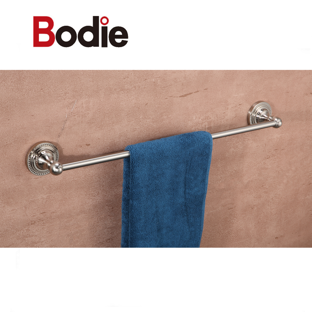 Reliable Supplier Towel Rail Bar - Bathroom Accessories Single Round Towel Rail Zinc Chrome Towel Bar For Bathroom 13311 – Bodi