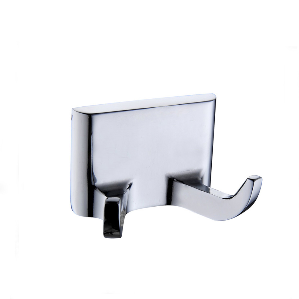 Manufacturing Companies for Aluminium Robe Hook - Bathroom Accessories Set Chrome Towel Hook Double Robe Hook 3408 – Bodi