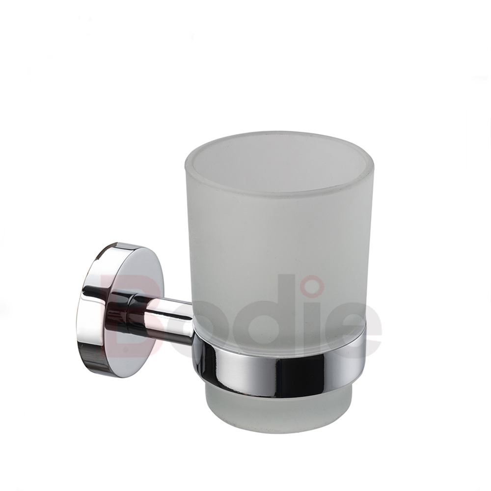 Zinc single toilet tumbler holder round cup tumbler holder for bathroom 21601 – Bodi