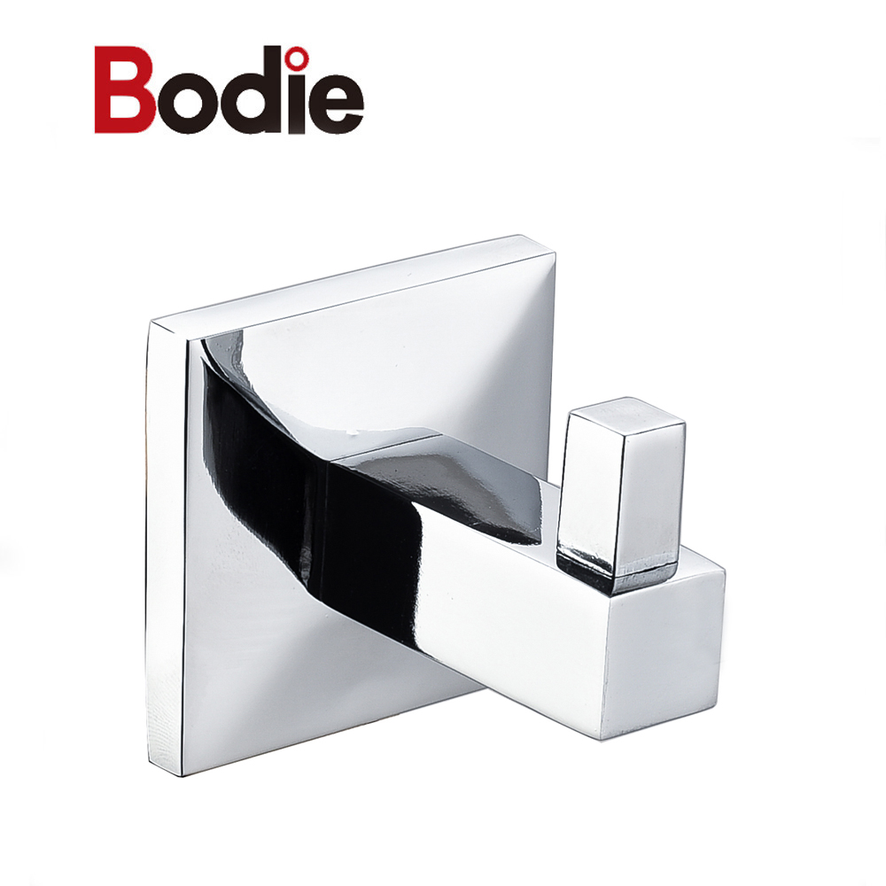 2021 Latest Design Robe Hook Single - Zinc coat hook bathroom single robe hook bathroom accessories15208 – Bodi