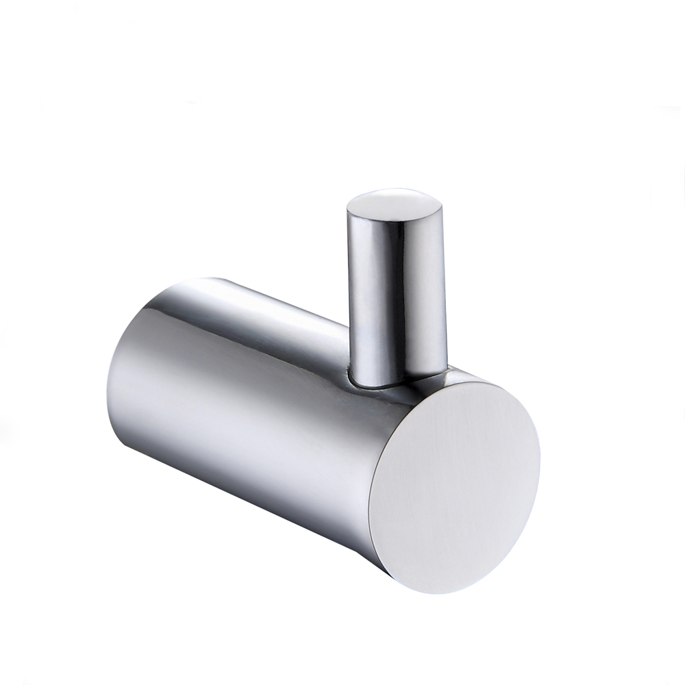 Manufacturing Companies for Aluminium Robe Hook - New Design cylindrical Round chrome bathroom robe hook 6608 – Bodi