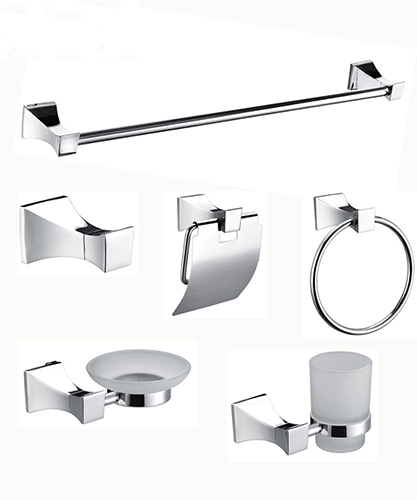 Factory directly supply Hotel Bathroom Paper Holder - Chrome High Quality Custom Luxury Zinc  Bathroom Accessory Form Home 6500 – Bodi