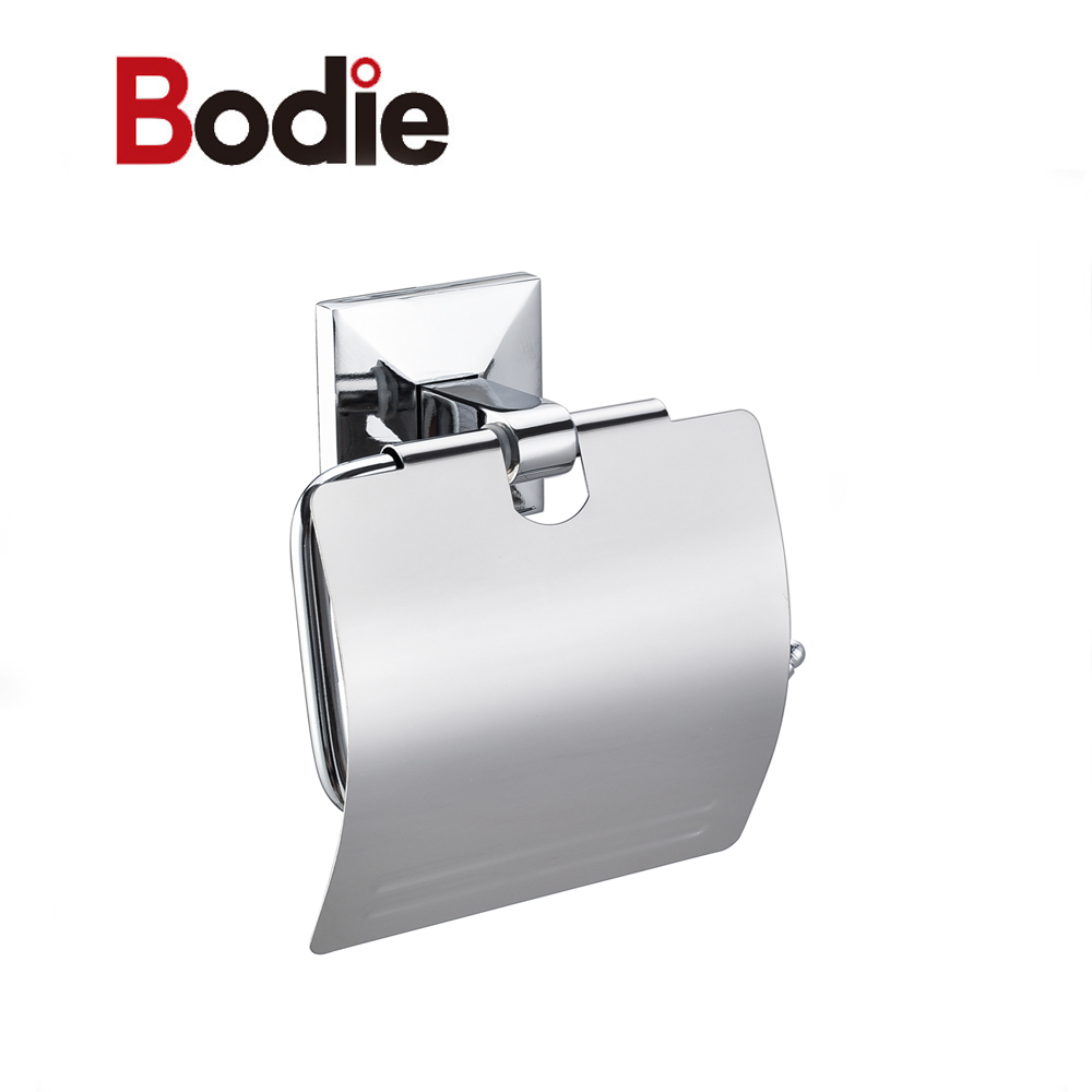 Factory selling Best Value Paper Holder - Wenzhou Factory paper towel holder Zinc round wall mounted toilet paper holder15106 – Bodi