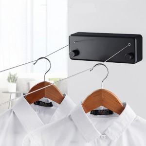 Wall Mounted Hotel Balcony Durable Clothesline Stainless Steel Retractable Clothes Line