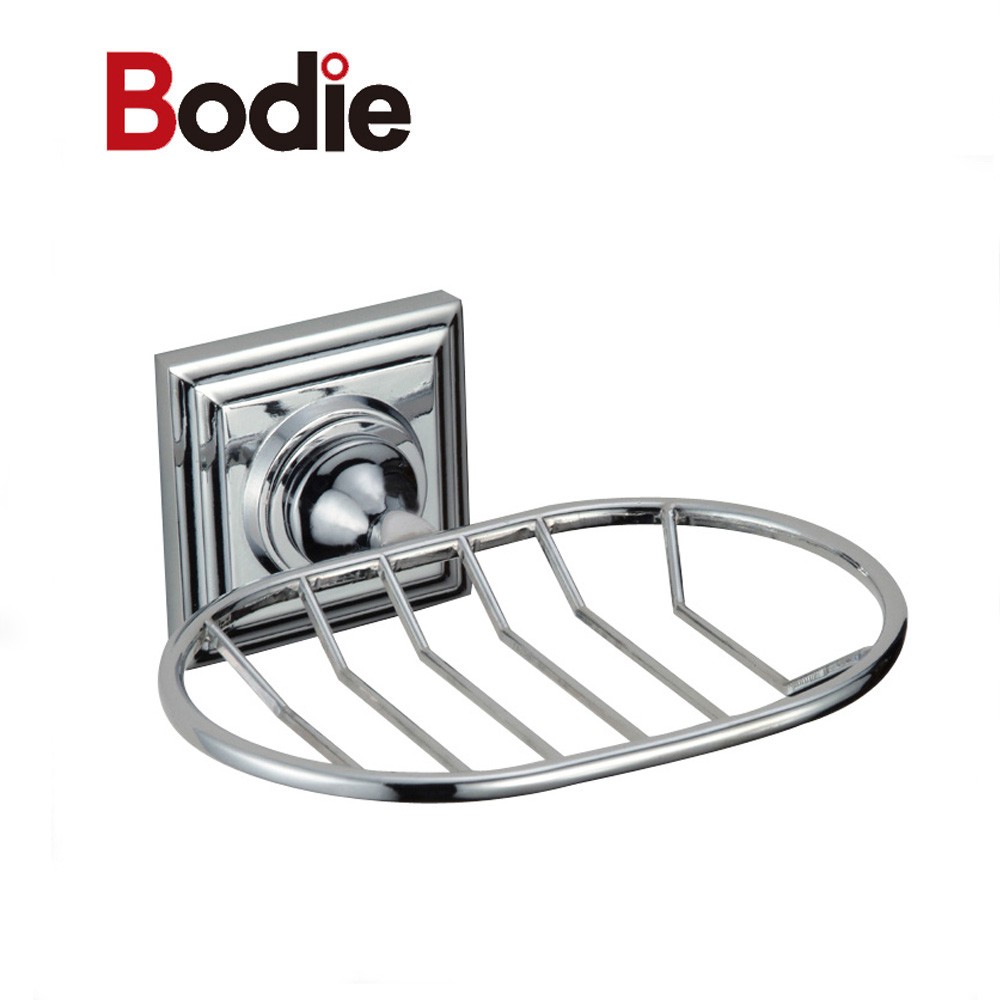 China wholesale Bathroom Towel Bar - Hot-Selling Bathroom Accessories Wall Mounted Wire Soap Basket Hotel Soap Dish3705 – Bodi