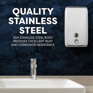 modern unique stainless steel soap dispenser  SD-01