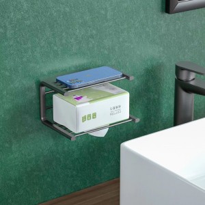 Aluminum toilet tissue paper roll steel towel paper holders space Aluminum bathroom accessories wall mounted