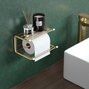 Aluminum toilet tissue paper roll steel towel paper holders space Aluminum bathroom accessories wall mounted