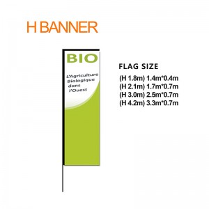Good Quality Flag Banner Pole - H Banner – Wisezone