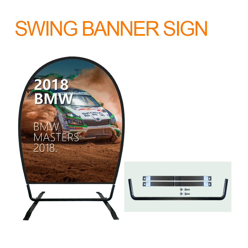 Swing Banner Stand Featured Duab