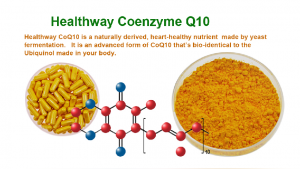 Roj soluble coenzyme q10 98% hmoov Coenzyme Q10 softgel kev cai capsule ubiquinone