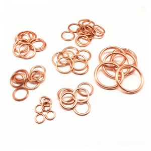 Fastener brass copper colored metal round flat plate fender washers sealing gasket punched ring washer