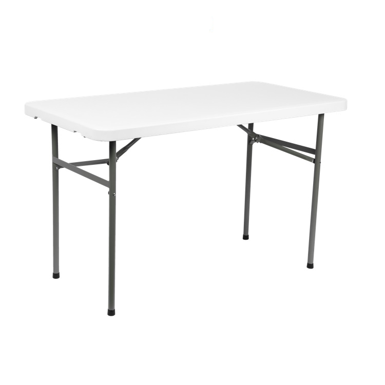 Popular lightweight banquet stackable plastic folding rectangular tables for sale Featured Image