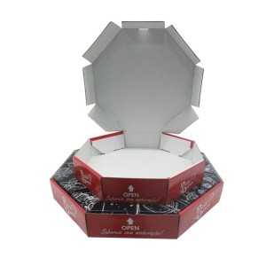 Wholesale High Quality Custom Size Packaging Box Hexagon Pizza Box