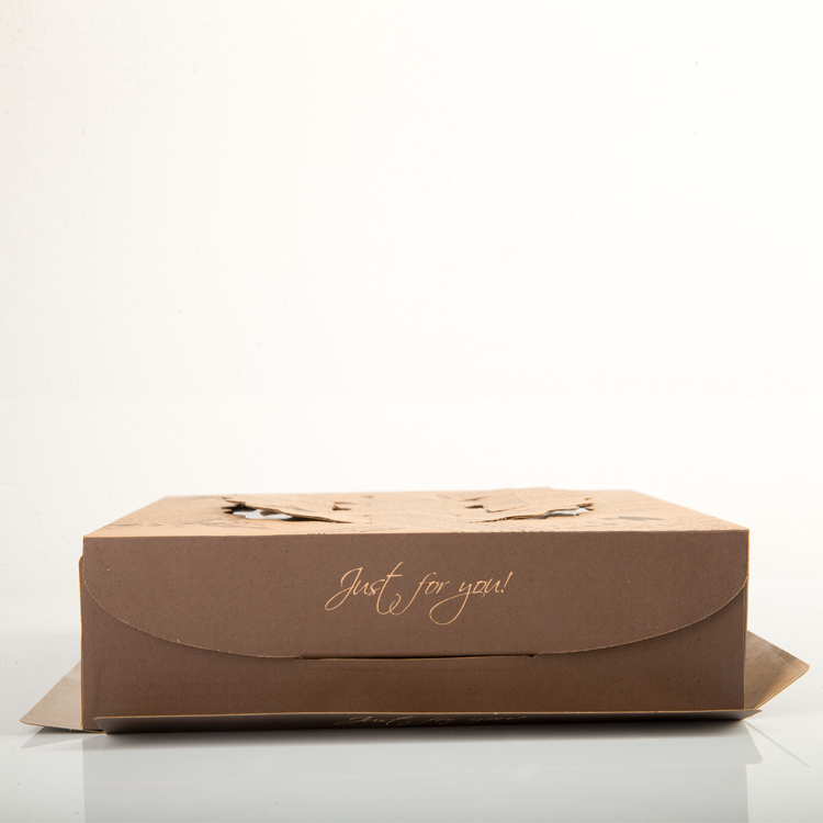 China OEM Kraft Paper Food Boxes Supplier –  Custom Printed Pizza Carton Food Grade Pizza Box with Handle  – Tingsheng