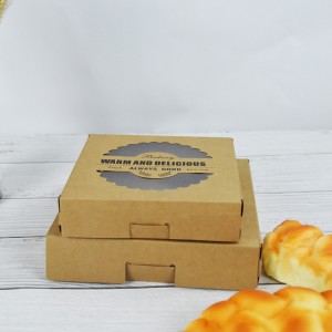 Rapid Delivery for China Customized Recyclable Food Boxes Cardboard Kraft Paper Snacks Carton Restaurant Pizza Box for Packaging