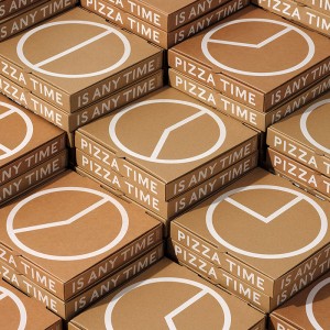Wholesale Custom Printed Personalised Corrugated Paper Pizza Boxes