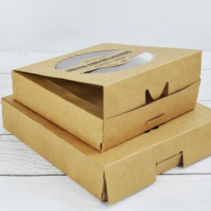 Wholesale custom design pack paper kraft paper pizza cake boxes