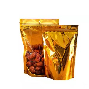Laminated Seal Resealable Eco Foil Clear Plastic Packaging Candy Bags