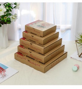 Newly Arrival China Custom Disposable Eco Friendly Kraft Paper Square Pizza Box