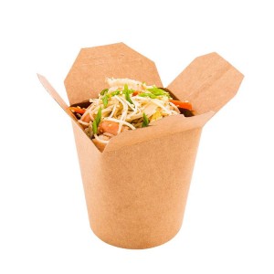 Food grade custom printing biodegradable noodle paper lunch box