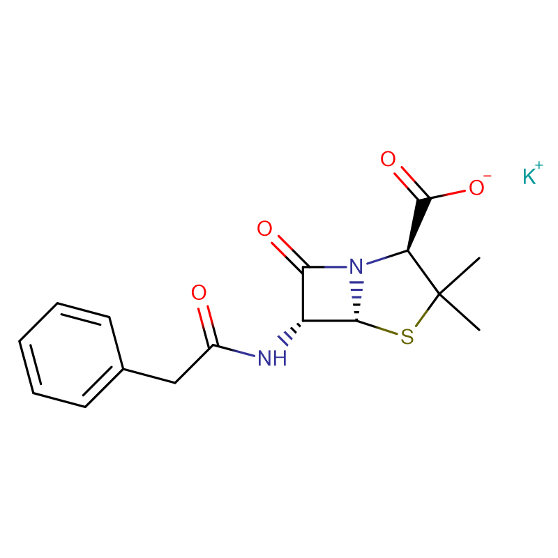Penicillin G potassium salt (Benzylpenicillin potassium salt)   Cas: 113-98-4