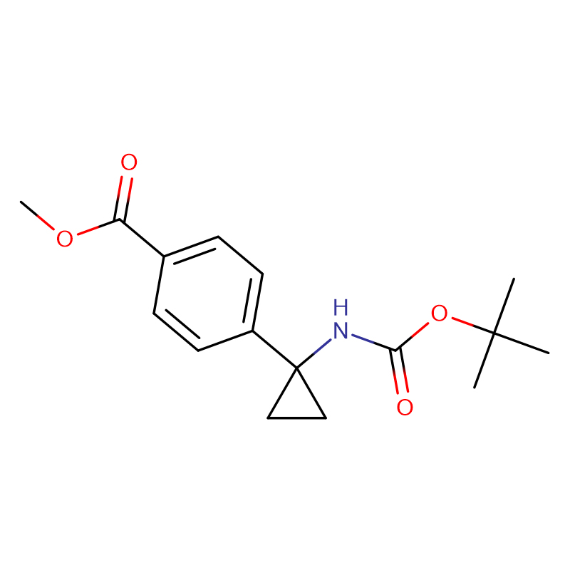 Methyl 4-(1-((tert-butoxycarbonyl)amino)cyclopropyl)benzoate   Cas: 1338243-88-1