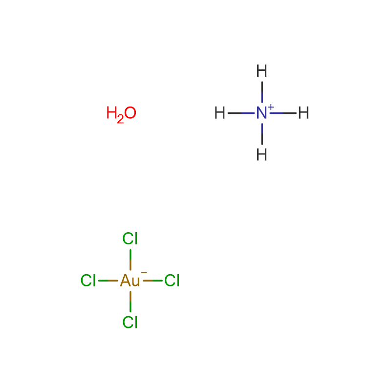Ammonium tetrachloroaurate (III) hydrate   CAS:13874-04-9