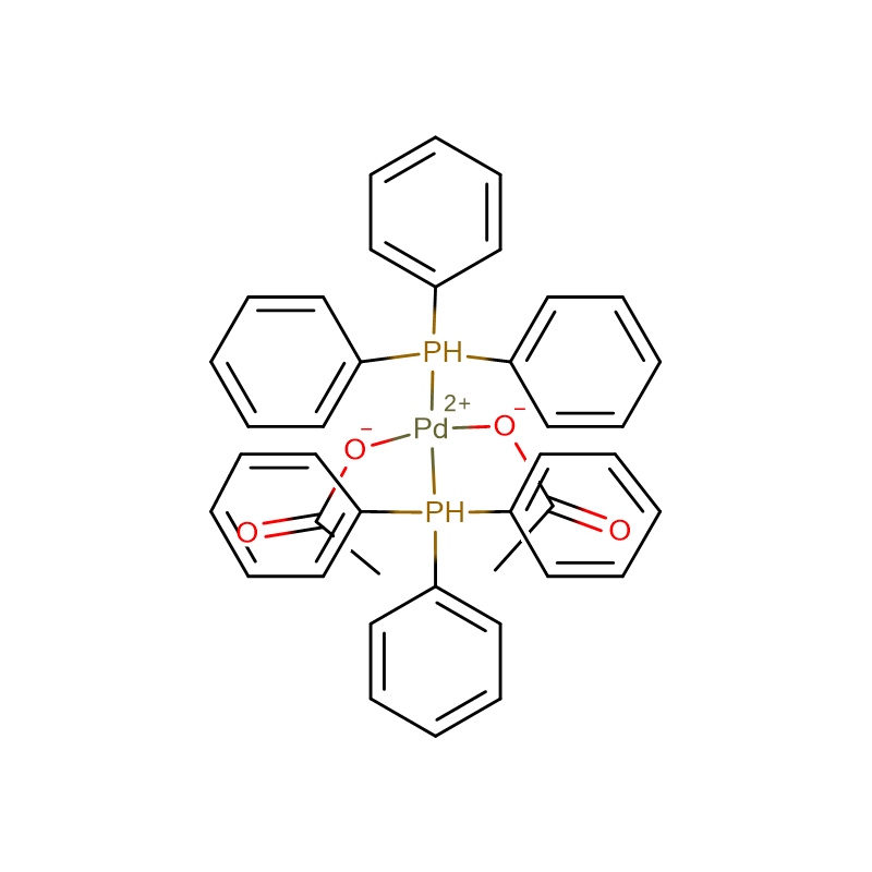 Diacetatobis(Triphenylphosphosphate) Palladium (11)  Cas:14588-08-0    Yellow Powder