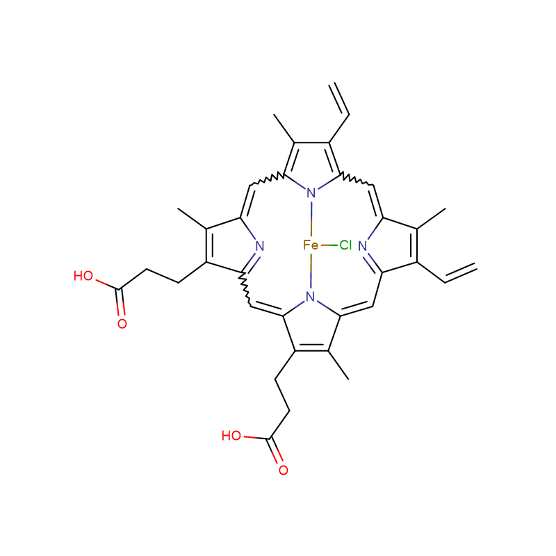 Hemin = Chlorohemin CAS:16009-13-5  Dark blue cystal  96%  PROTOHEMIN IX