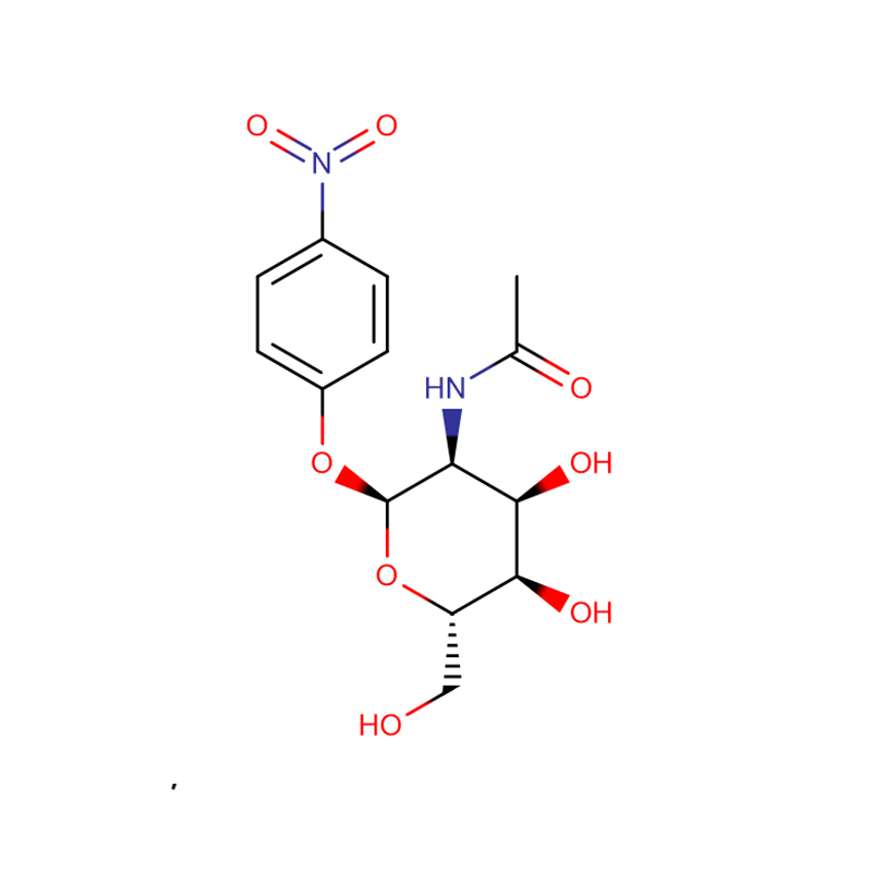 4-Nitrophenyl-2-acetamido-2-deoxy-β-D-glucopyranoside CAS:3459-18-5 White powder