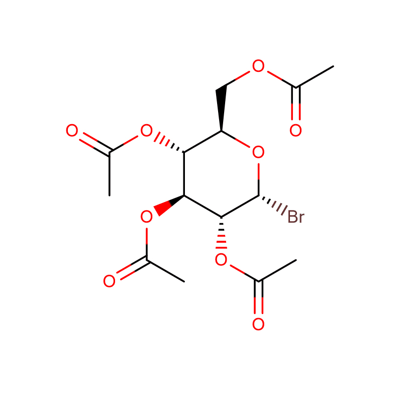 Acetobromo-alpha-D-glucose Cas:572-09-8  White powder 98% Tetraacetyl bromoglucose