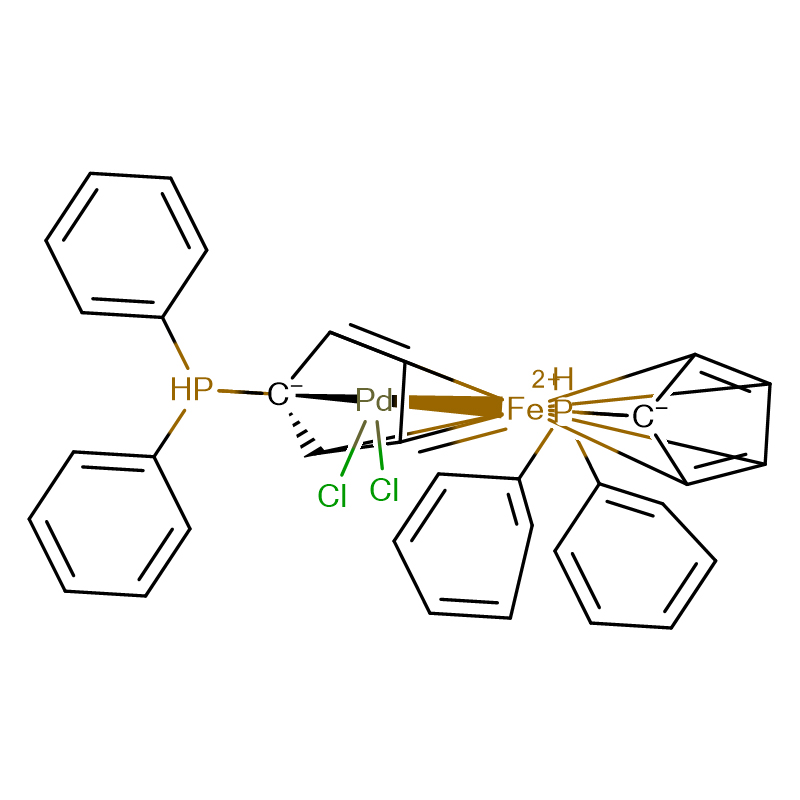 [1,1'-Bis(diphenylphosphino)ferrocene]dichloropalladium(II)  Cas:72287-26-4