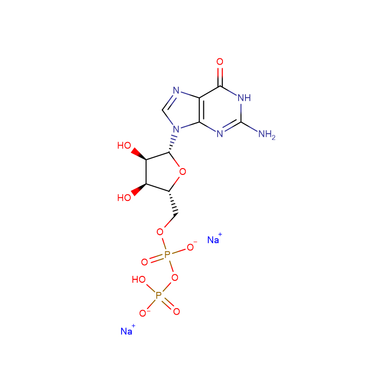 Guanosine-5′-diphosphate, disodium salt Cas:7415-69-2   White powder    98%