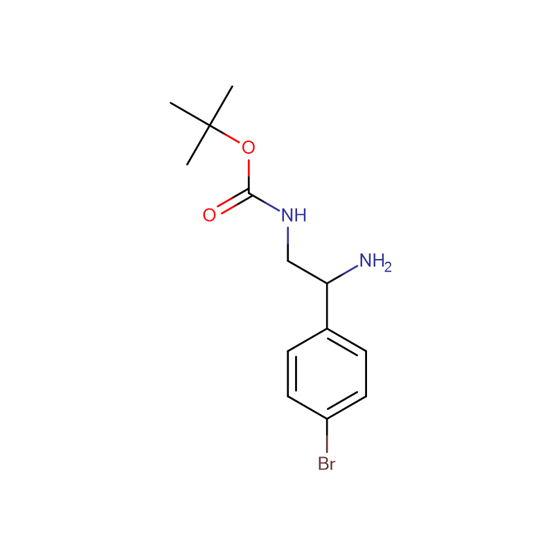 tert-butyl 2-amino-2-(4-bromophenyl)ethylcarbamate     Cas: 939760-50-6