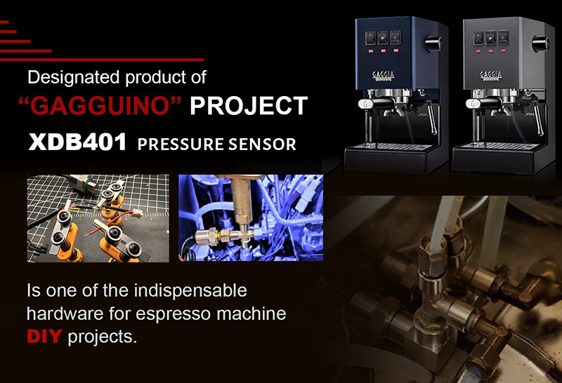 پروژه‌های ماشین اسپرسو خود را با مبدل سنسور فشار XDB401 تقویت کنید - مناسب برای مدهای Gaggiuino!