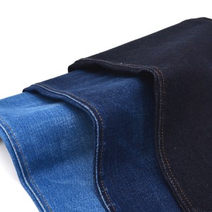 AU001-Dark Blue Middle Stretch Soft Hand Feel Denim Fabric