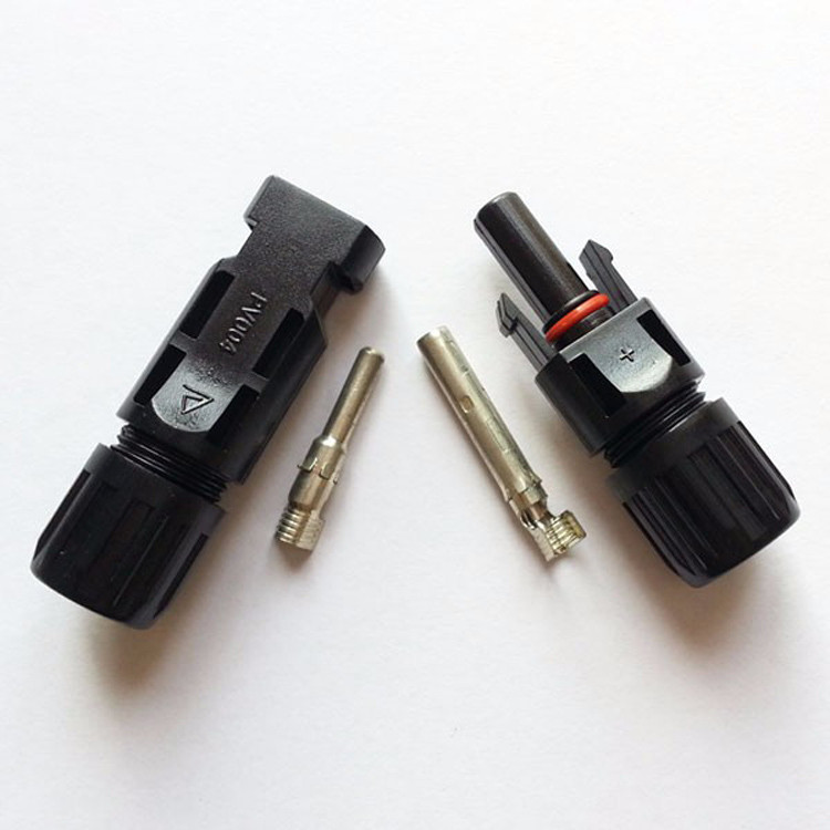 Weatherproof Solar Cable Connector for Outdoor PV Installations.